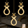 Karuna Gold 3-Light Remote-Controlled Chandelier
