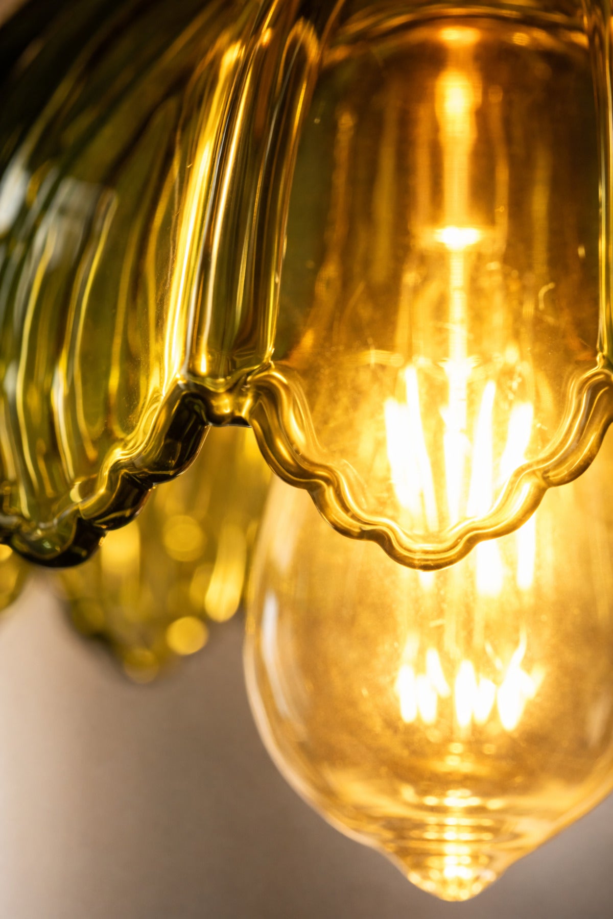 Petra Green Glass Classic 1-Light Pendant Light — view 5