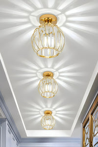 Bella Luce Gold Crystal Ceiling Light — view 4
