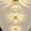 Bella Luce Gold Crystal Ceiling Light