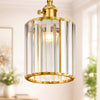 Dellova Yellow Crystal 1-Light Pendant Light