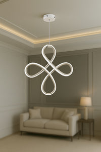 Yonca White 1-Light Chandelier