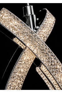 Karuna Chrome 3-Light Remote-Controlled Chandelier — view 3