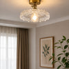 Roma Clear Glass Classic 1-Light Ceiling Light