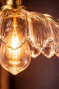 Petra Clear Glass Classic 1-Light Pendant Light — view 4