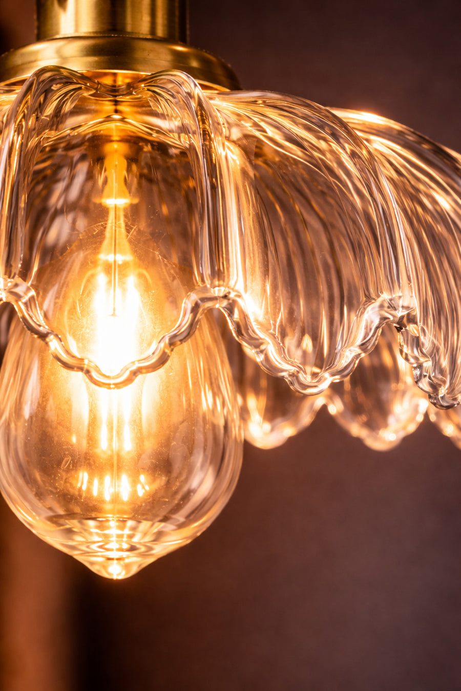 Petra Clear Glass Classic Ceiling Light — alternate view