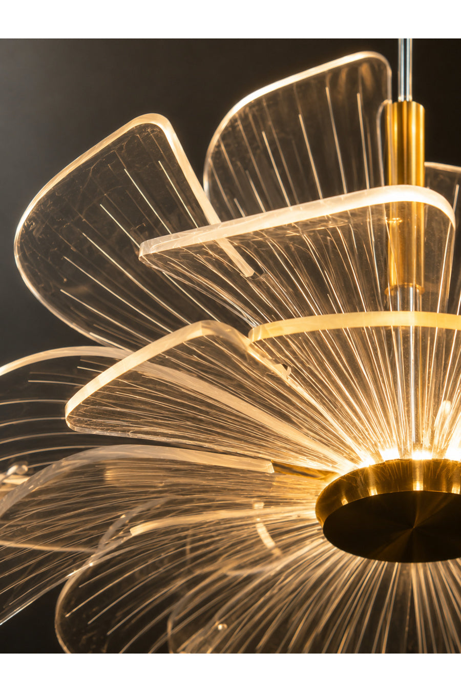 Melek Gold Pendant Light — alternate view