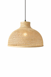 Hawaii Ecru Woven Bohemian 1-Light Pendant Light — view 4