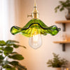 Alya Green Glass Classic 1-Light Pendant Light