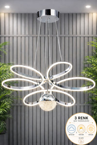 Papatya Chrome 1-Light Pendant Light