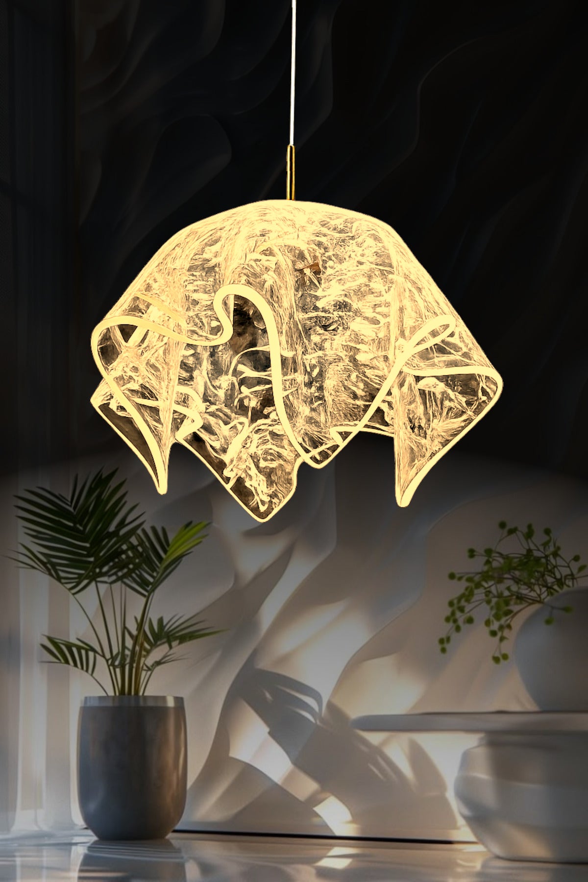 Duman Gold 1-Light Pendant Light — view 4