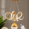 Elda Gold Remote-Controlled Pendant Light