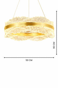 Okyanus Gold 1-Light Remote-Controlled Chandelier — view 4