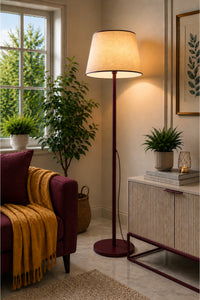 Lucca Burgundy Bohemian 145 cm Floor Lamp