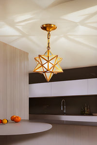 Mira Gold 1-Light Pendant Light