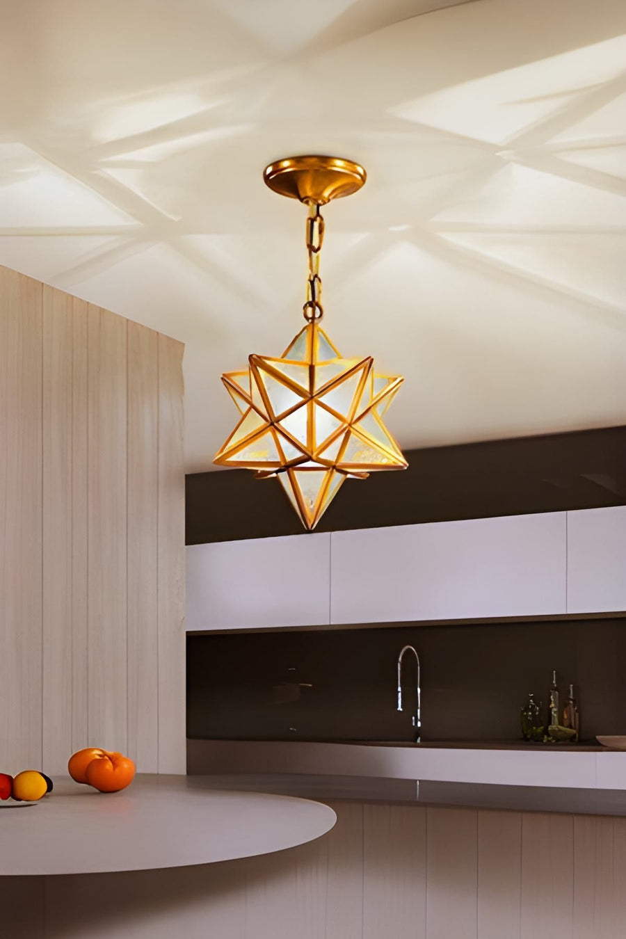 Mira Gold 1-Light Pendant Light