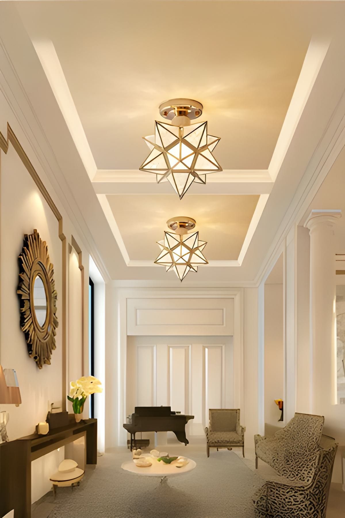 Mira Gold 1-Light Ceiling Light — view 3