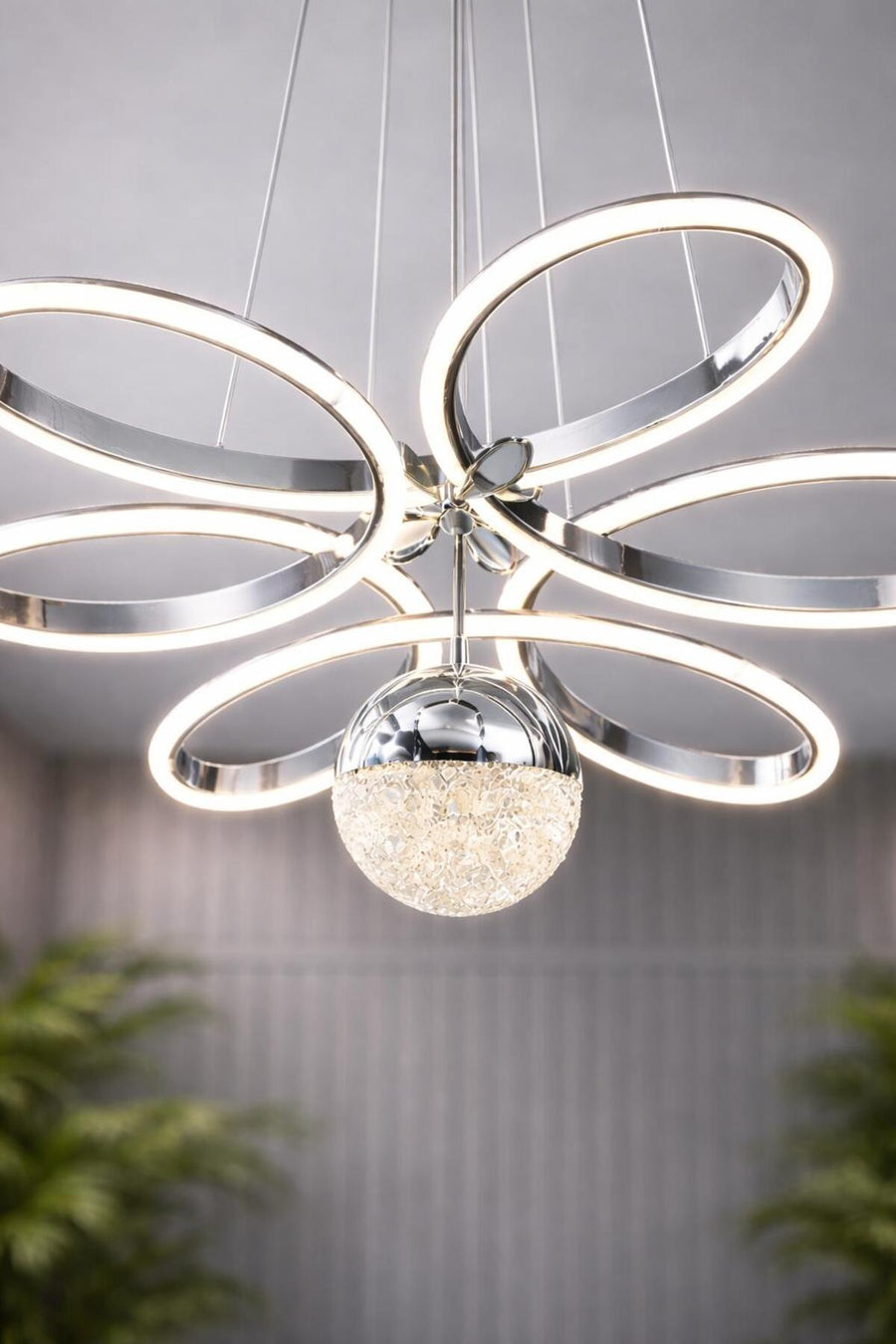 Papatya Chrome Pendant Light — alternate view
