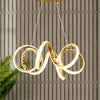 Spiral Gold 1-Light Pendant Light