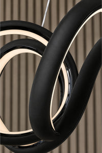 Spiral Black Pendant Light — view 3