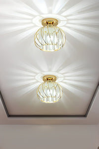 Bella Luce Gold Crystal Ceiling Light — view 6