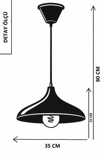 Apollo Black Rustic 1-Light Pendant Light — view 2