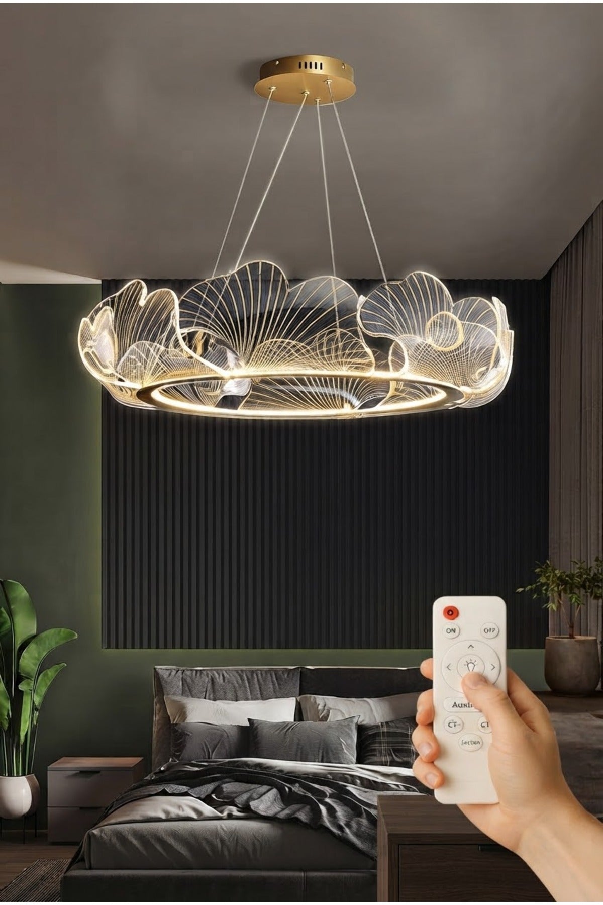 Paris Gold 1-Light Pendant Light