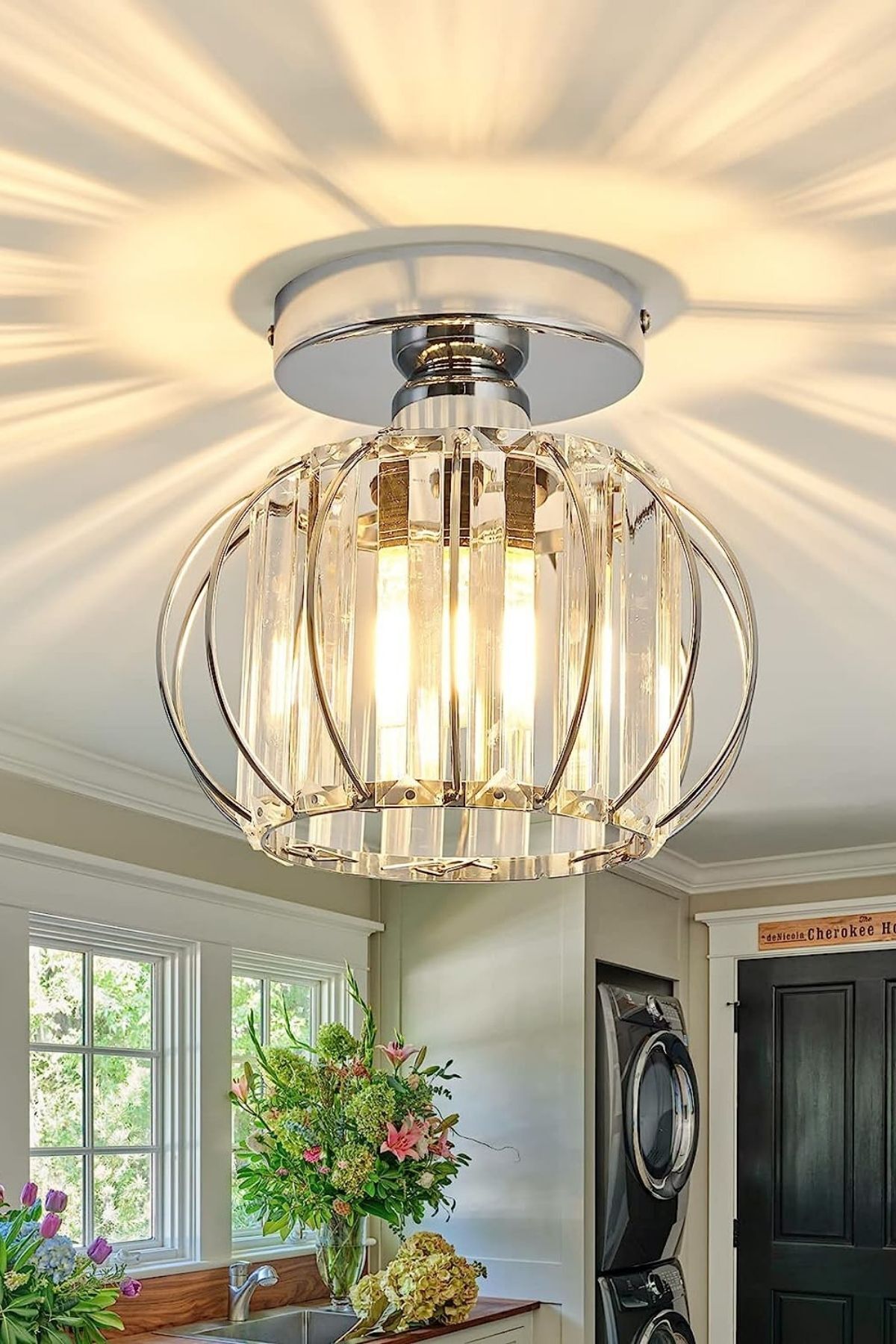 Bella Luce Crystal 1-Light Ceiling Light