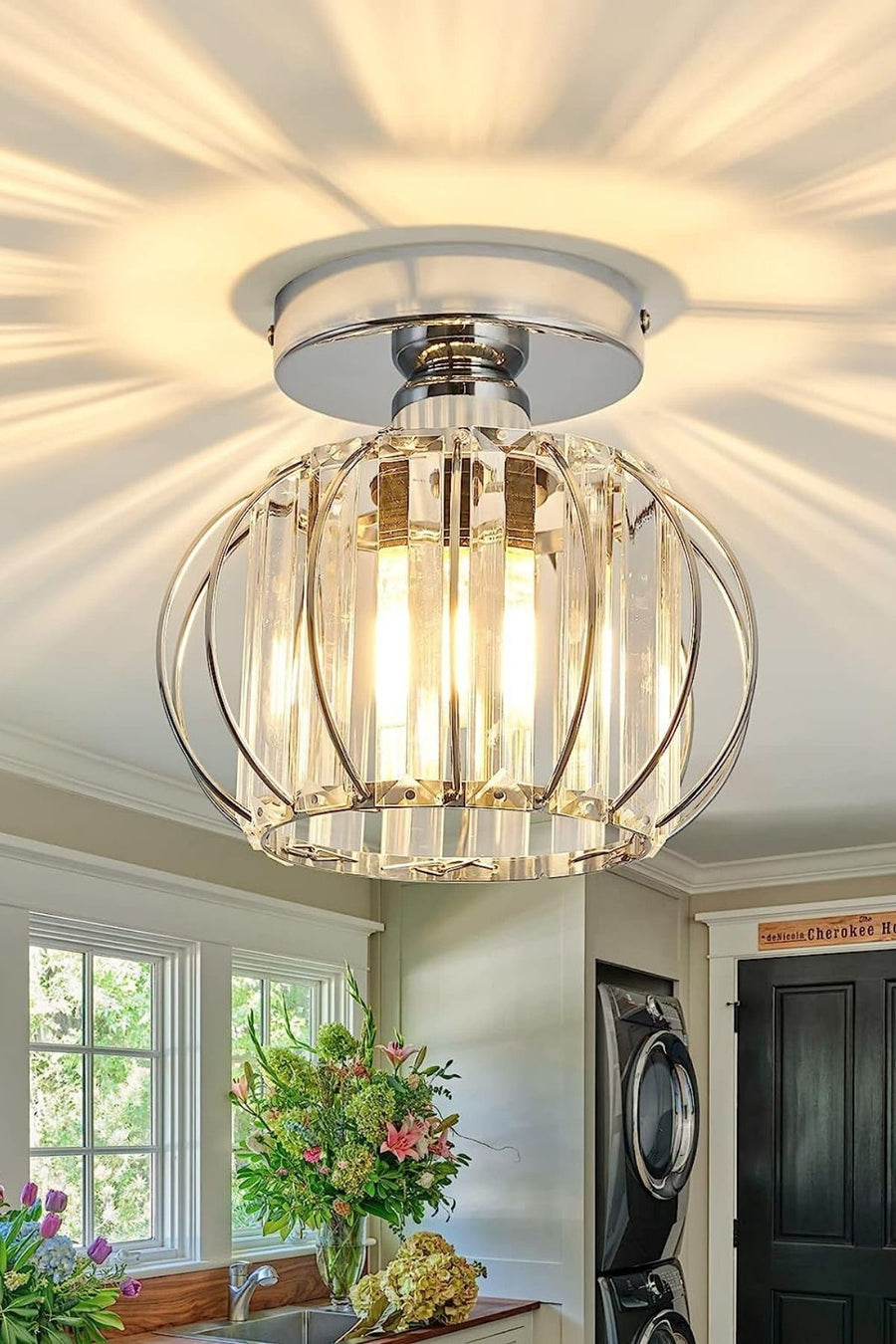 Bella Luce Crystal 1-Light Ceiling Light