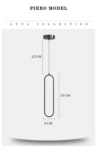 Piero Black 1-Light Pendant Light — view 4