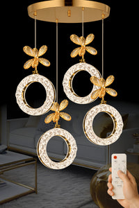 Medusa Gold Remote-Controlled Chandelier