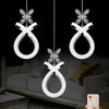 Karuna Chrome 3-Light Remote-Controlled Chandelier
