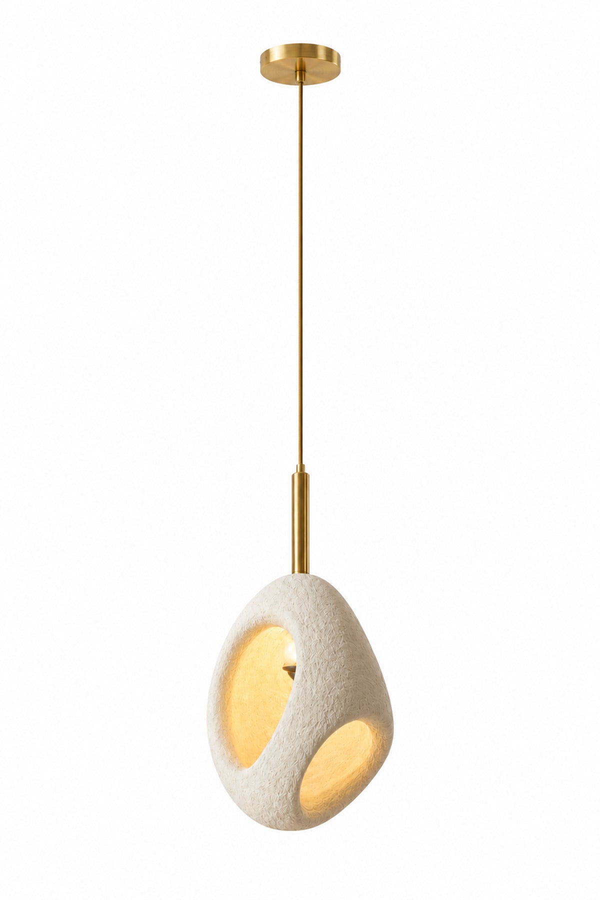 Dora Cream Concrete Pendant Light — view 3