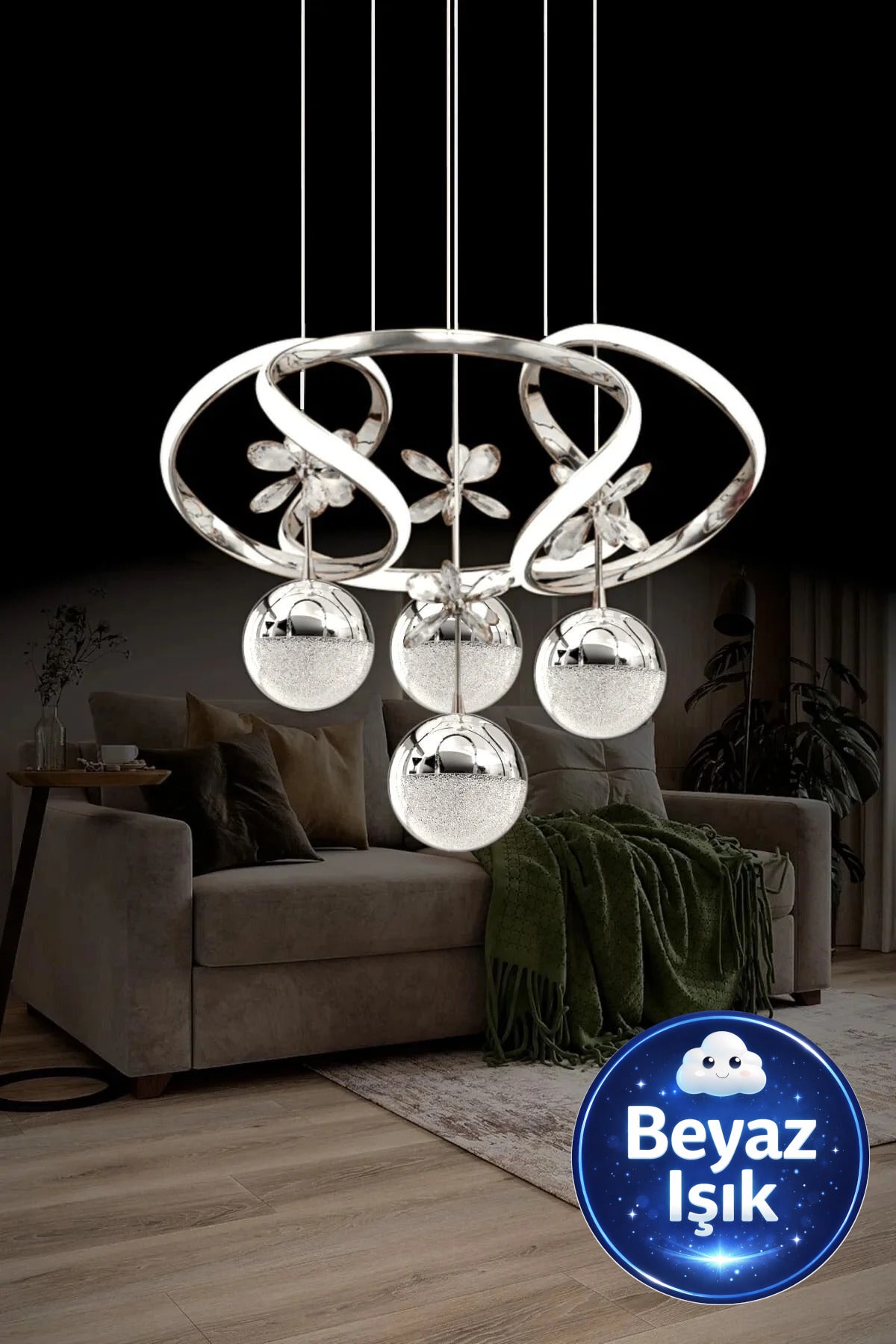 Zümrüt 4-Light Chandelier