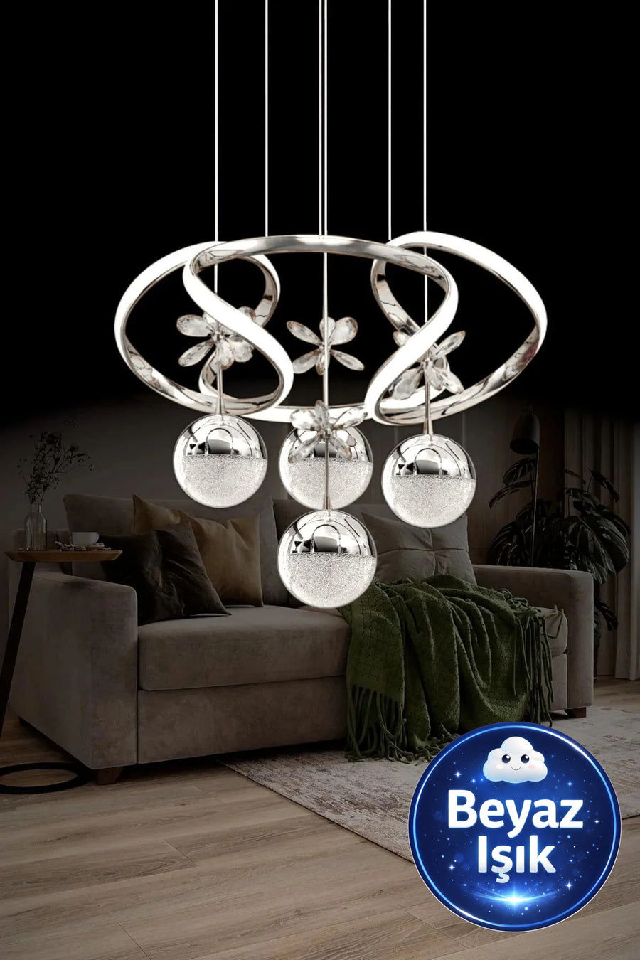 Zümrüt 4-Light Chandelier