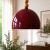 Viyana Burgundy Rustic 1-Light Pendant Light
